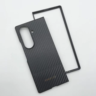 SAMSUNG ซัมซุง กาแลคซี Z พับ 7 6 5 กันกระแทกคาร์บอนไฟเบอร์ธุรกิจเคสโทรศัพท์กลับเต็มฝาครอบป้องกัน