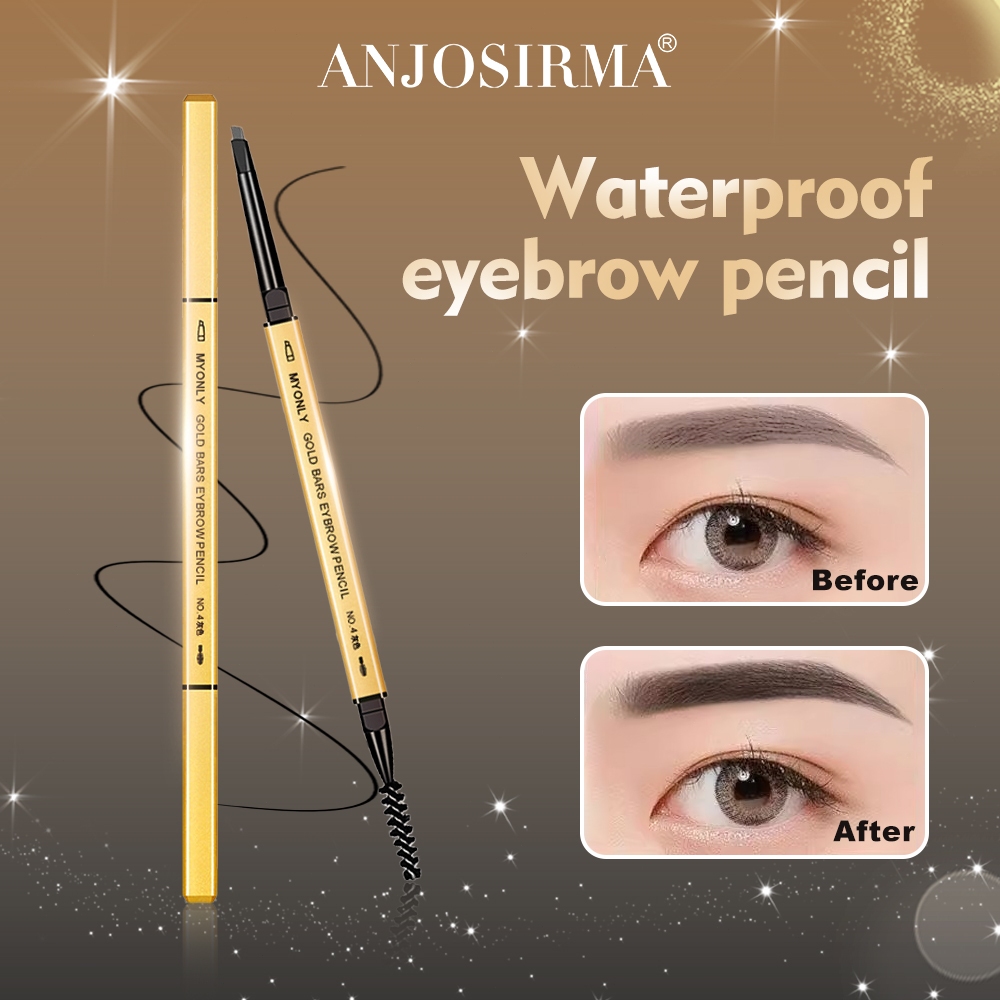 ดินสอเขียนคิ้ว แต่งหน้า ดูเป็นธรรมชาติ ติดทนนาน ไม่ซีดจาง ดินสอเขียนคิ้ว 5 สี กันน้ำ