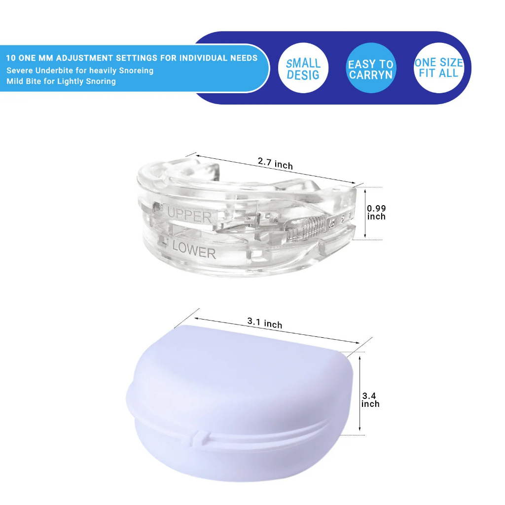 🚚ท้องถิ่น🚚 Anti Molar Snoring Mouth Guard ปรับ Anti-Snoring Mouthpiece อุปกรณ์นอนหลับปรับปรุง Sleep Mouthpiece - รูปที่ 6