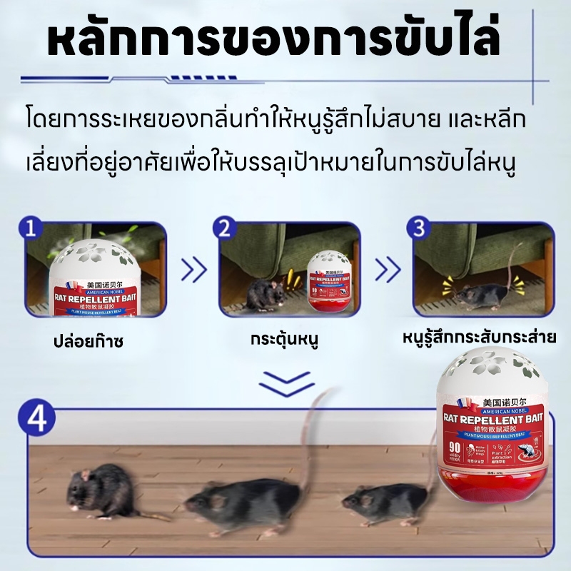หนูหายไปไม่มีร่องรอย เจลไล่หนู ที่ไล่หนู ก้อนไล่หนู อาทไล่หนู สูตรใหม่ ใช้งานสะดวก ไล่หนู ยาไล่หนู ยาหนู ราคา ถูกที่สุด ดีลบีเคเค แกลเลอรีภาพที่ 7