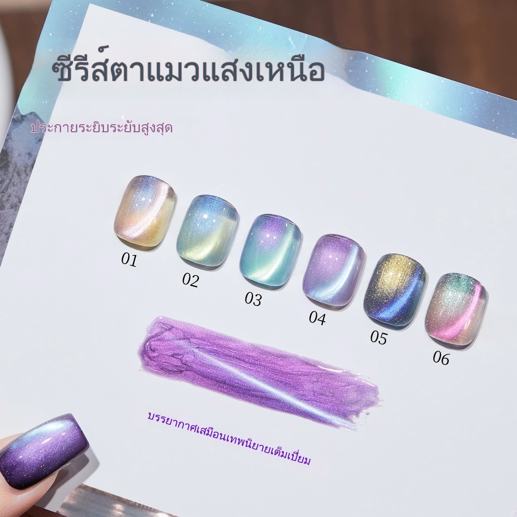 Arctic Light Cats Eye ยาทาเล็บกาว 2025 สไตล์ใหม่ Strobe รูปที่ 4