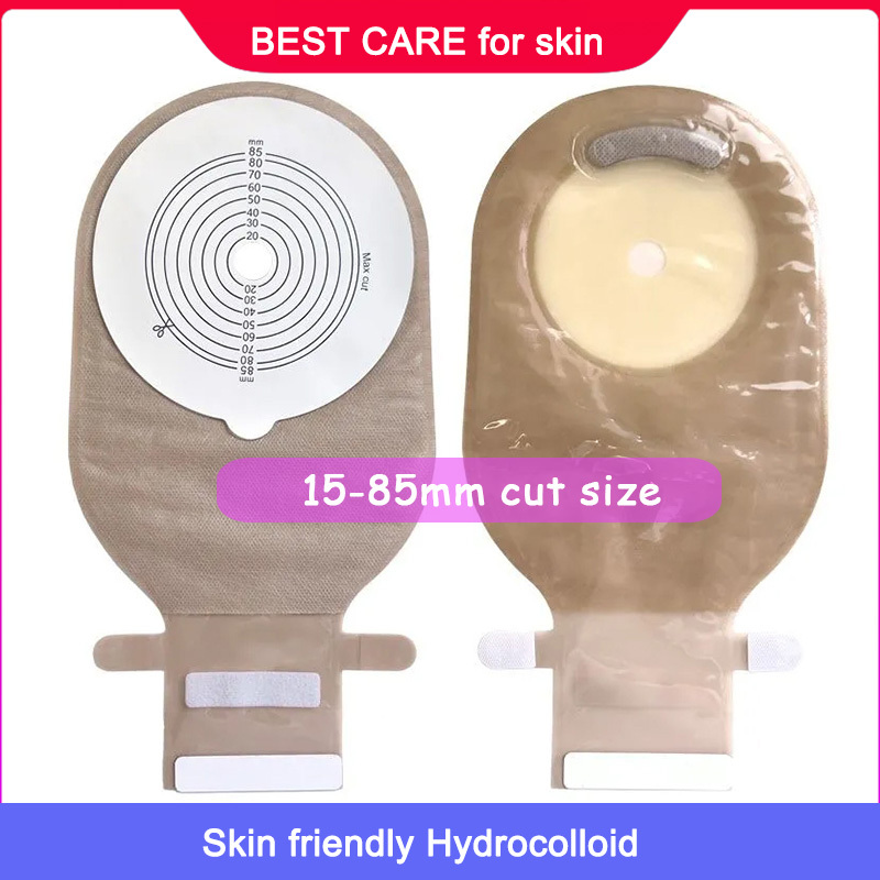 Xinkangning 5 ชิ้น /10 ชิ้น 15-85 มิลลิเมตรตัดขนาด Colosstomy กระเป๋า Ostomy กระเป๋า Stoma care one-single System