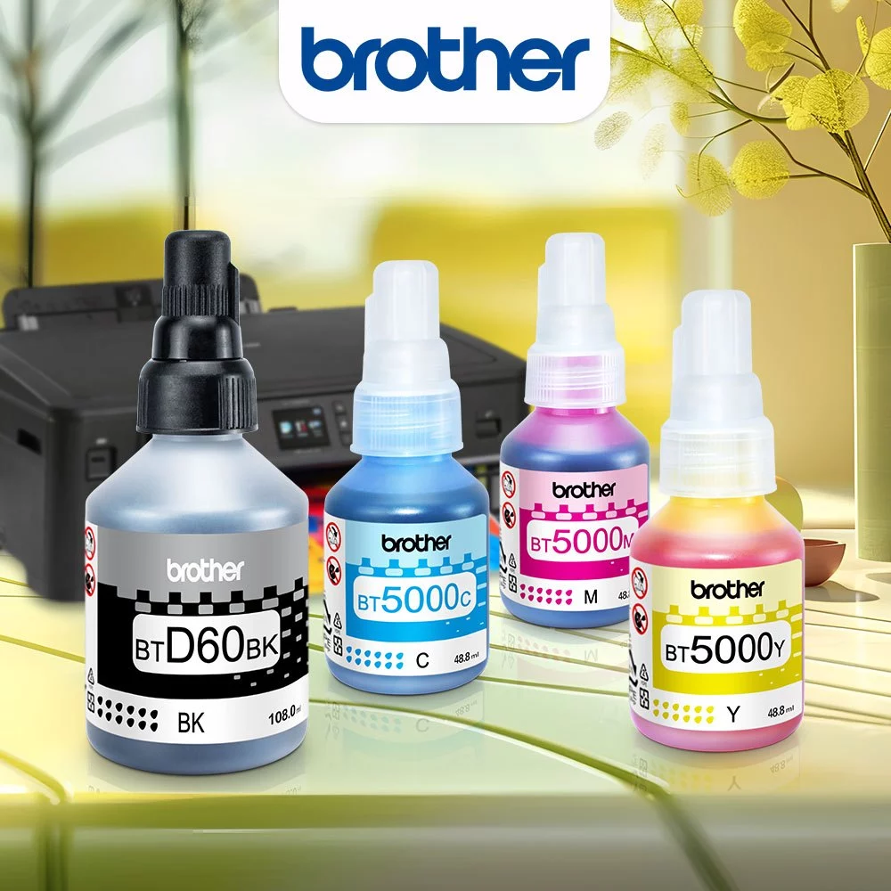 100% Original Brother Ink BTD60BK BT5000 ของแท้หมึกเติม DCP-T710W T420W T720DW T520W เครื่องพิมพ์หมึกสีไม่มีกล่อง