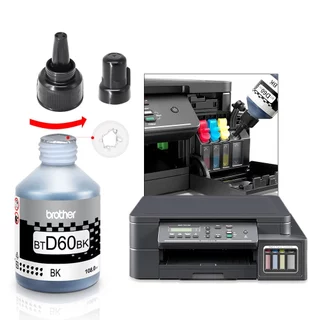 100% Original Brother Ink BTD60BK BT5000 ของแท้หมึกเติม DCP-T710W T420W T720DW T520W เครื่องพิมพ์หมึกสีไม่มีกล่อง
