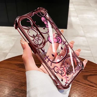 YBD เคสโทรศัพท์กันกระแทกมุมใส ลายการ์ตูน Hollow Out ตัวอักษร สําหรับ Vivo V70 Elite/V70FE/V60 Lite/Y200/Y300/V40 Lite/V50 Lite/V50E/V40/V30 Pro
