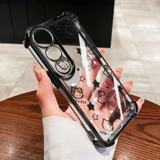 YBD เคสโทรศัพท์กันกระแทกมุมใส ลายการ์ตูน Hollow Out ตัวอักษร สําหรับ Vivo V70 Elite/V70FE/V60 Lite/Y200/Y300/V40 Lite/V50 Lite/V50E/V40/V30 Pro
