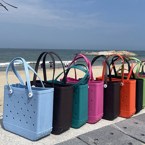 พร้อมส่ง กระเป๋าชายหาดขนาดใหญ่กระเป๋าถ้ำ วัสดุ eva กันน้ำ กระเป๋าถือ Beach Hole Bag