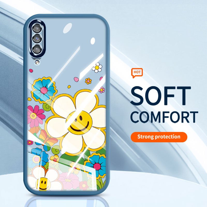 SAMSUNG YBD Clearเคสโทรศัพท์สําหรับSamsung Galaxy A50 A50S A30S A307 A03S A02S M02S A025 A307 INSดอก