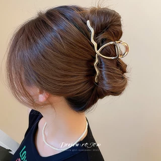 กิ๊บทิ้มผมลอนไวต่อแสง นำเข้าจากยุโรปและอเมริกา ดีไซน์คลิปฉลามเฉพาะสำหรับผู้หญิง