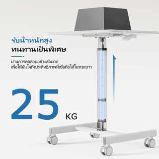 โต๊ะทํางานเคลื่อนที่ IDLEWAY 22661 สีขาว สีดํา สีไม้