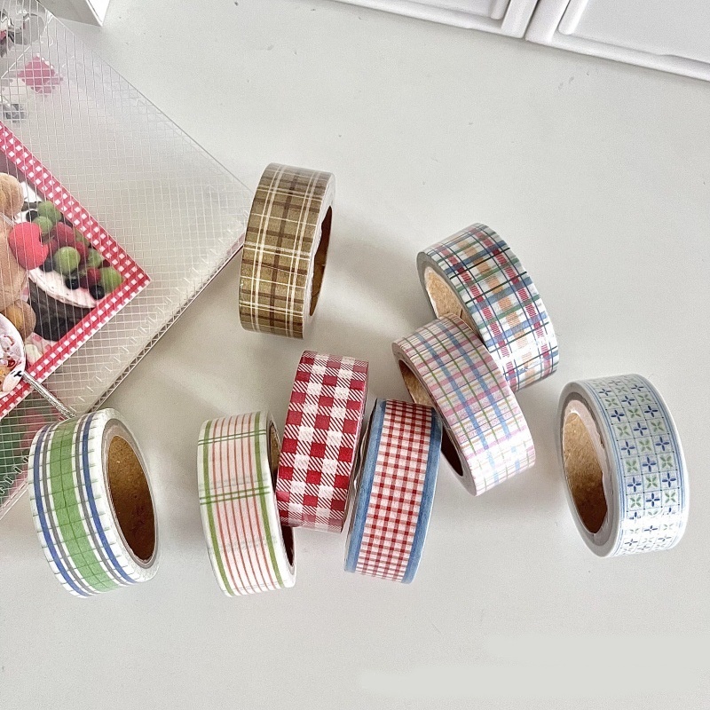 Yoyilstudio เทปกระดาษสไตล์เดียวกัน บัญชีมือเกาหลี วัสดุตกแต่ง ตาราง สติ๊กเกอร์บัญชีมือ