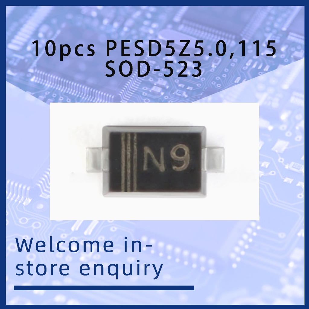 10 ชิ้น PESD5Z5.0,115 SOD-523 5.0V Surface Mount ไดโอด ESD