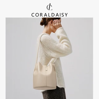 CORALDAISY bag ทรงใหม่ กระเป๋าสะพายข้างผู้หญิง กระเป๋าทรงถังใหญ่ กระเป๋าผู้หญิง
