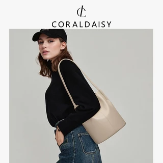 CORALDAISY bag ทรงใหม่ กระเป๋าสะพายข้างผู้หญิง กระเป๋าทรงถังใหญ่ กระเป๋าผู้หญิง