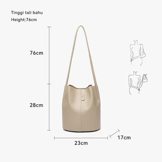 CORALDAISY bag ทรงใหม่ กระเป๋าสะพายข้างผู้หญิง กระเป๋าทรงถังใหญ่ กระเป๋าผู้หญิง