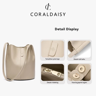 CORALDAISY bag ทรงใหม่ กระเป๋าสะพายข้างผู้หญิง กระเป๋าทรงถังใหญ่ กระเป๋าผู้หญิง