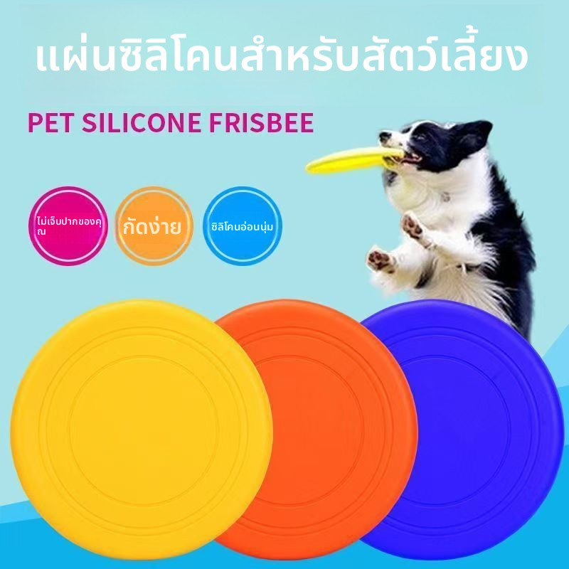 จานร่อนเล่นน้ำสำหรับสัตว์เลี้ยง นิ่มพิเศษ ลอยน้ำได้ ฝึกสอนสัตว์เลี้ยง ✨ ของเล่นสุนัข