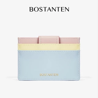BOSTANTEN Icecream wallet กระเป๋าใส่บัตรหนัง PU ผู้หญิง ใส่บัตรหลายช่อง ใบเล็ก พกพาง่าย ใช้ได้ทุกวัน