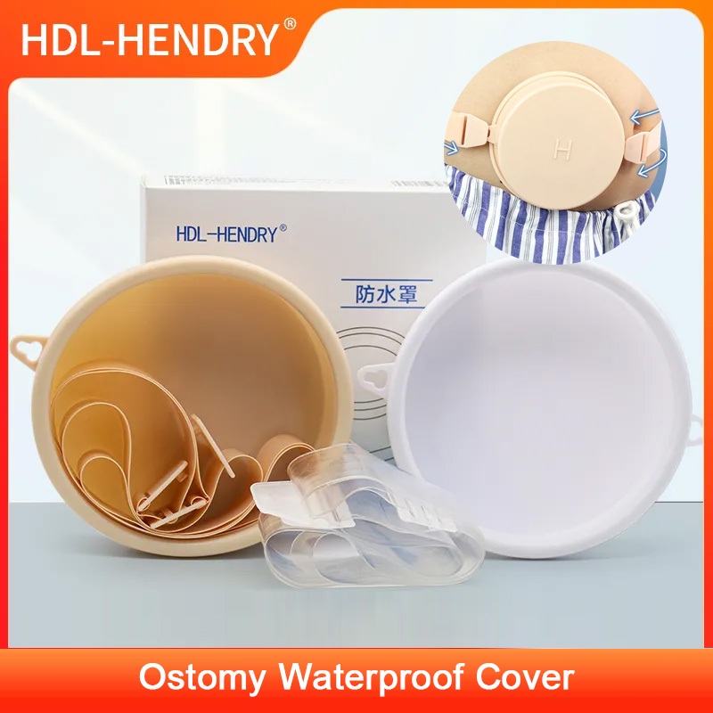 Hendry ostomy ฝาครอบกันน้ําชิ้นเดียวฝาครอบกันน้ํา ostomy สองชิ้นสําหรับอาบน้ําและอาบน้ํา