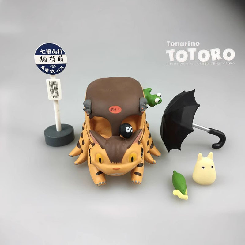 21เซนติเมตรใหม่อะนิเมะการ์ตูนรถบัสแมวรูปของเล่น จิจิ ซ้อนแมวดําซ้อนสนุกคอลเลกชันรุ่นของเล่นหุ่นสําหรับของขวัญเด็ก