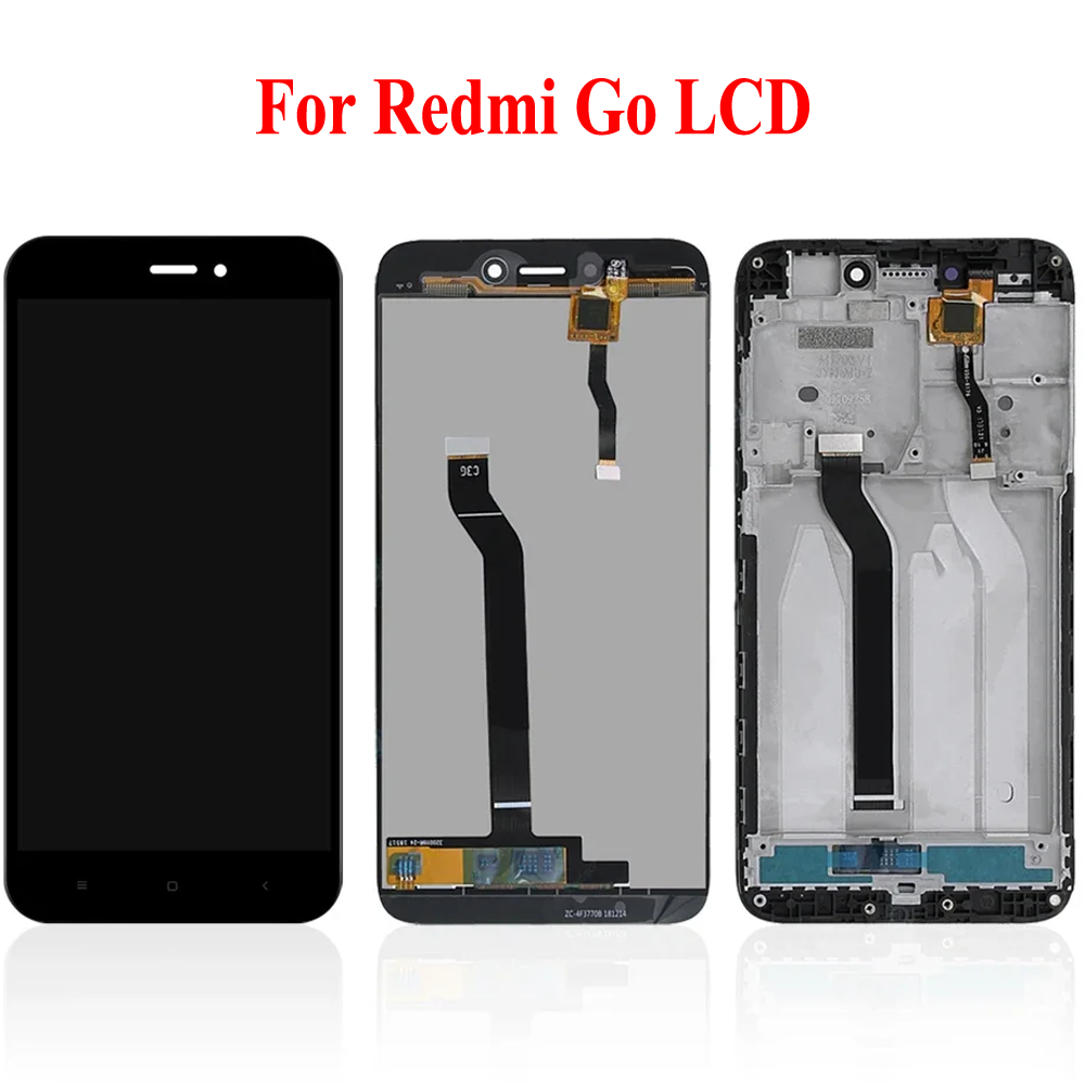 5.0 สําหรับ Xiaomi Redmi Go จอแสดงผล LCD Touch Screen Digitizer Assembly อะไหล่ซ่อมสําหรับ M1903C3GG