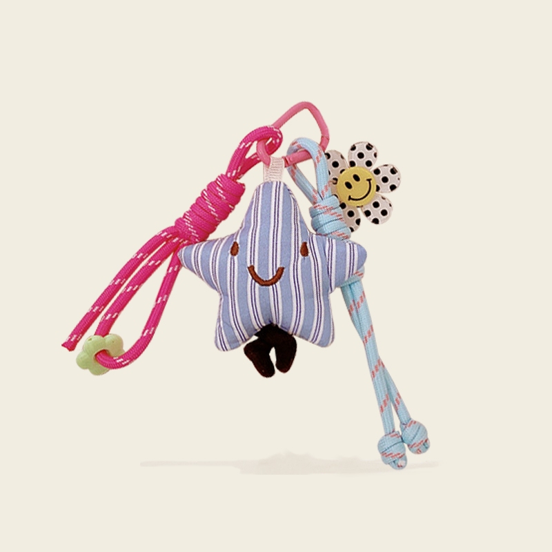 Muzikai Pendant Creative Smile Stripe Star Bag Pendant - รูปที่ 6