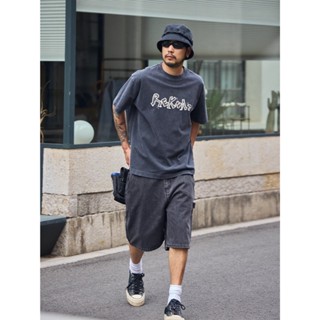 🎉Hi!by🎉 กางเกงขาสั้น ทรงหลวม ทรงสวย แมชต์ได้ทุกสไตล์ เสริมบุ…