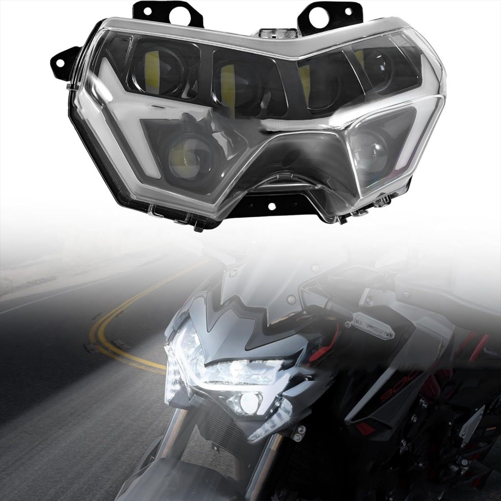 เหมาะสําหรับ Kawasaki Z400 Z650 Z900 20-25 ไฟหน้ารถจักรยานยนต์ชุดไฟ LED ไฟหน้า