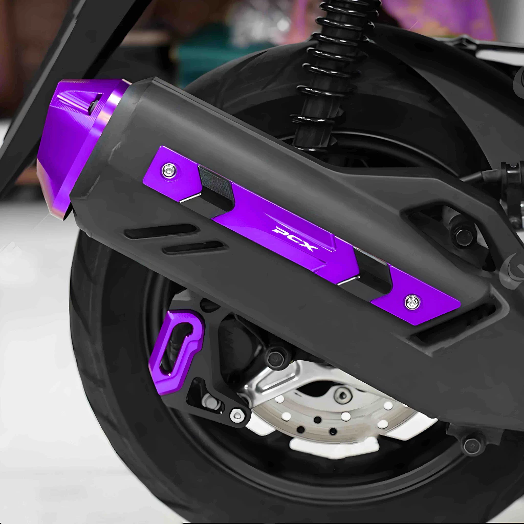 ฝาครอบท่อไอเสีย CNC อลูมิเนียม สำหรับ HONDA PCX160 thumbnail 4
