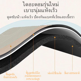 พรมห้องน้ำรูปหัวใจ วัสดุโคลนไดอะตอมนุ่ม พรมห้องน้ำกันลื่น พรมครัวดูดซับน้ำ พรมเช็ดเท้า แห้งเร็ว ทำความสะอาดง่าย เหมาะสำหรับตกแต่งบ้าน