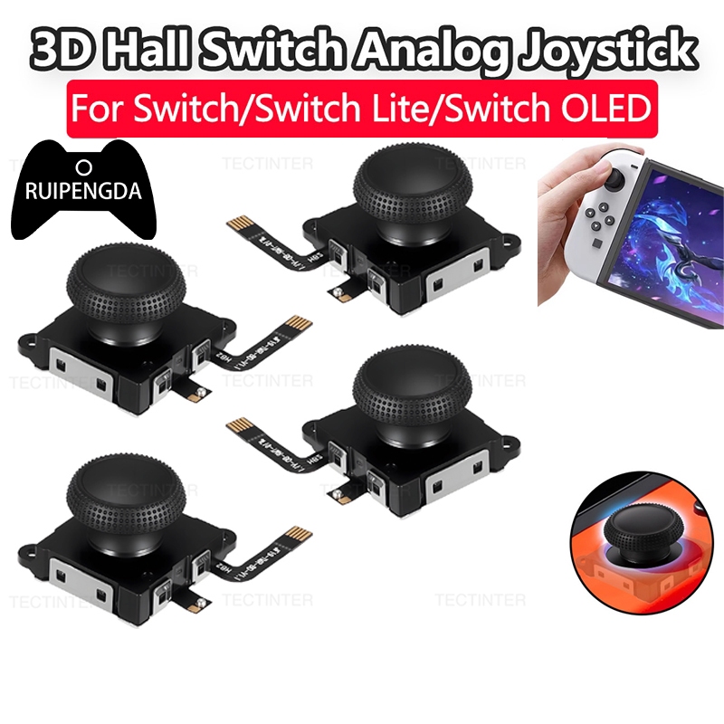 เปลี่ยน Hall Effect จอยสติ๊กสําหรับ Nintendo Switch/Lite/OLED Joycon Controller 3D Analog Thumb Stick อะไหล่ซ่อมอุปกรณ์เสริม