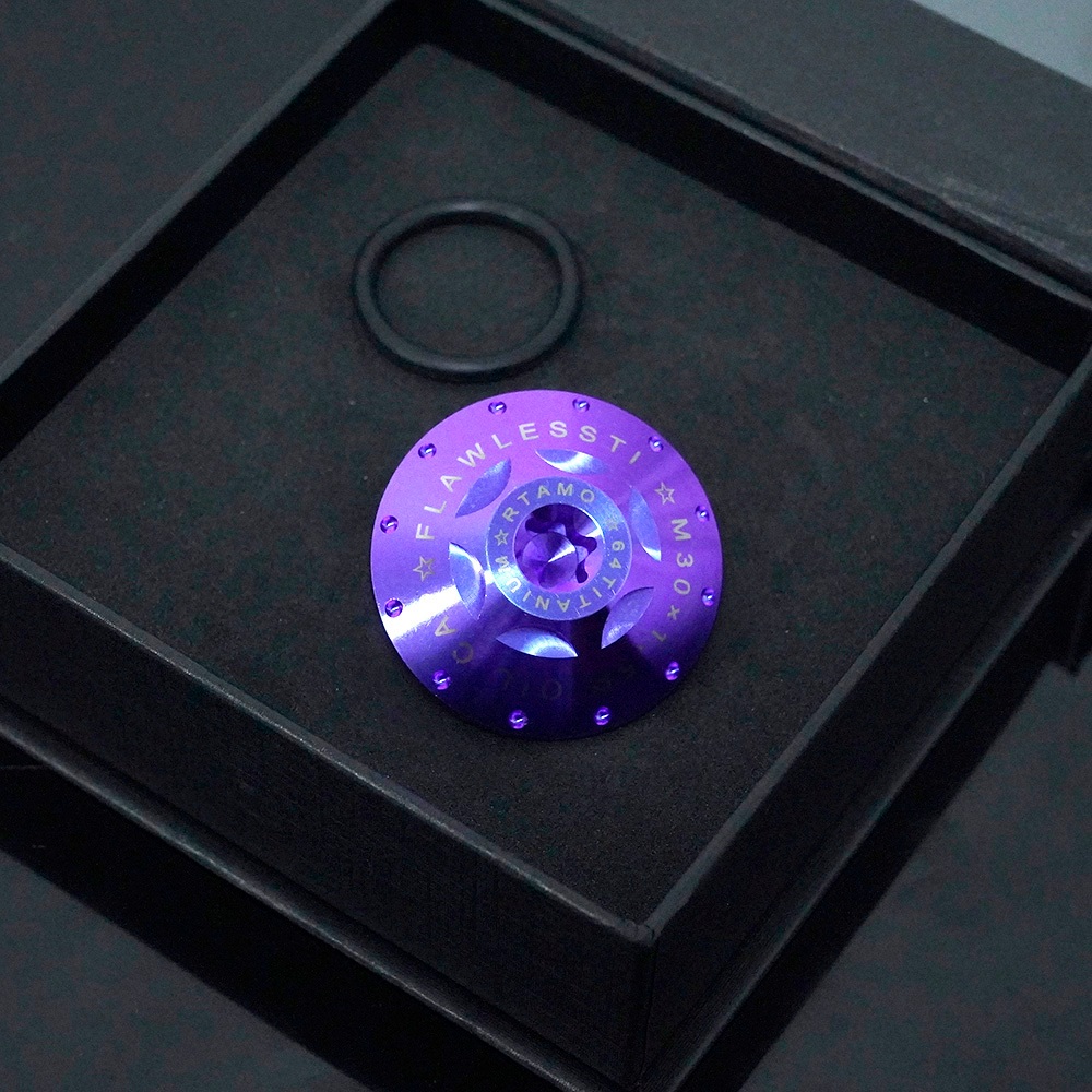 FLAWLESSTI M30x1.5 Pitch Gr5 สลักเกลียวน้ํามันเครื่องไทเทเนียมสําหรับ ZX-6R ZX-10R ZX-12R ZX-14R