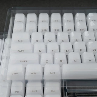 Womier Jelly Milky หยกขาวด้านข้างพิมพ์ Keycaps ชุด 115 คีย์ MDA โปรไฟล์สําหรับ Cherry Gateron MX คีย์บอร์ดเครื่องกล