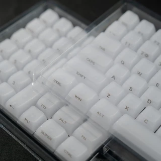 Womier Jelly Milky หยกขาวด้านข้างพิมพ์ Keycaps ชุด 115 คีย์ MDA โปรไฟล์สําหรับ Cherry Gateron MX คีย์บอร์ดเครื่องกล