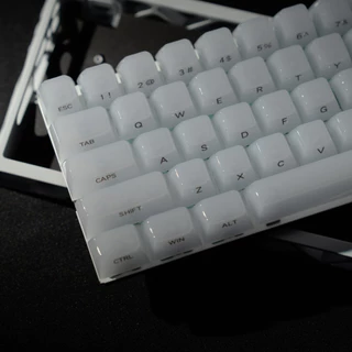 Womier Jelly Milky หยกขาวด้านข้างพิมพ์ Keycaps ชุด 115 คีย์ MDA โปรไฟล์สําหรับ Cherry Gateron MX คีย์บอร์ดเครื่องกล