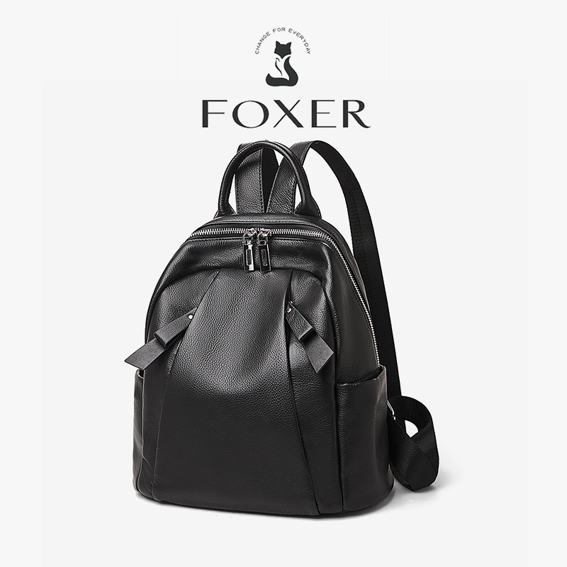 FOXER กระเป๋าเป้ผู้หญิง หนังแท้ แฟชั่น