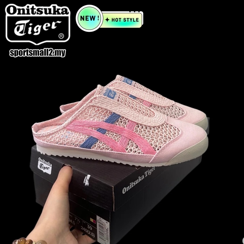 Onitsuka MEXICO 66TM SABOT ผู้ชายผู้หญิงฤดูใบไม้ผลิฤดูร้อนน้ําหนักเบารองเท้าแตะรองเท้าแตะครึ่ง