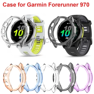 กรณี TPU อ่อนครึ่งเชลล์กรอบป้องกันหน้าจอสำหรับ Garmin Forerunner 970
