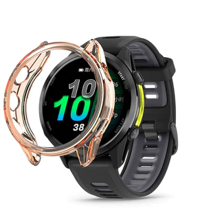 กรณี TPU อ่อนครึ่งเชลล์กรอบป้องกันหน้าจอสำหรับ Garmin Forerunner 970