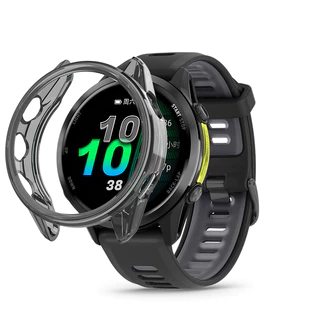 กรณี TPU อ่อนครึ่งเชลล์กรอบป้องกันหน้าจอสำหรับ Garmin Forerunner 970