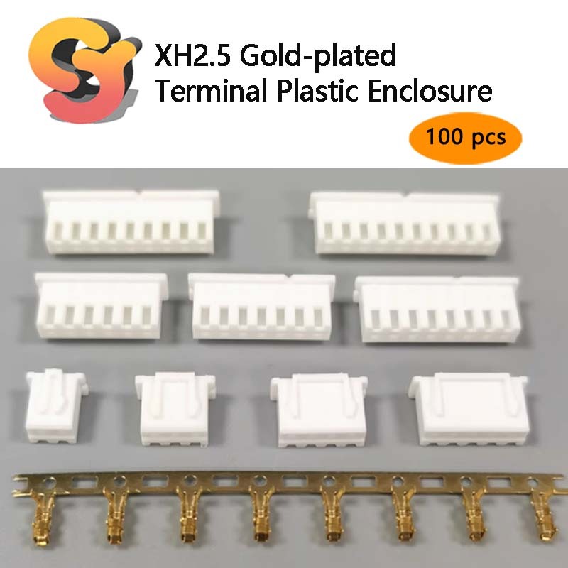 [อุปทานสต็อกพร้อม] 100 ชิ้น XH2.5MM Gold-Plated Terminal เปลือกพลาสติก XH-2Y/3Y/4Y/5Y/6Y/7Y/8Y/9Y/10