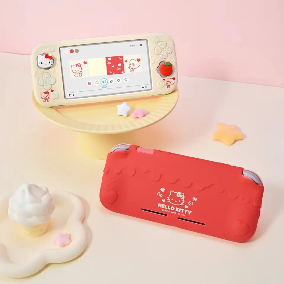 ใหม่ Nintendo Switch Lite เคสซิลิโคน Hello Kitty Kuromi Cinnamoroll ออกแบบอะนิเมะ Soft Shell ครบชุดของขวัญ