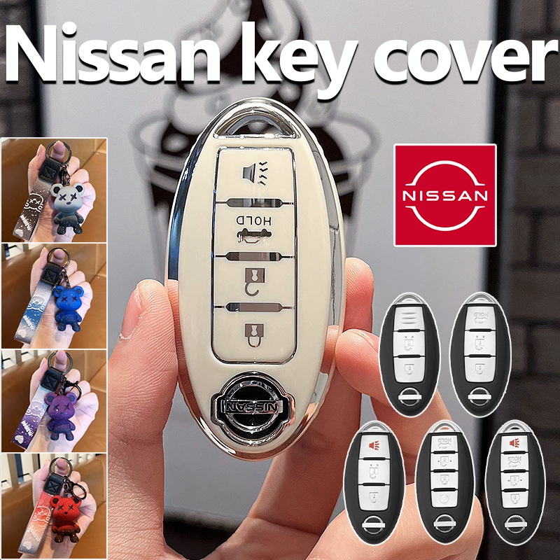ปลอกกุญแจอัจฉริยะรถยนต์ Nissan สําหรับ navara/note/juke/almera/kicks/march/cube/teana/tiida/np300/pulsar/lavina/micra/missa/missa/man/satrial/x เคสกุญแจ Nissan