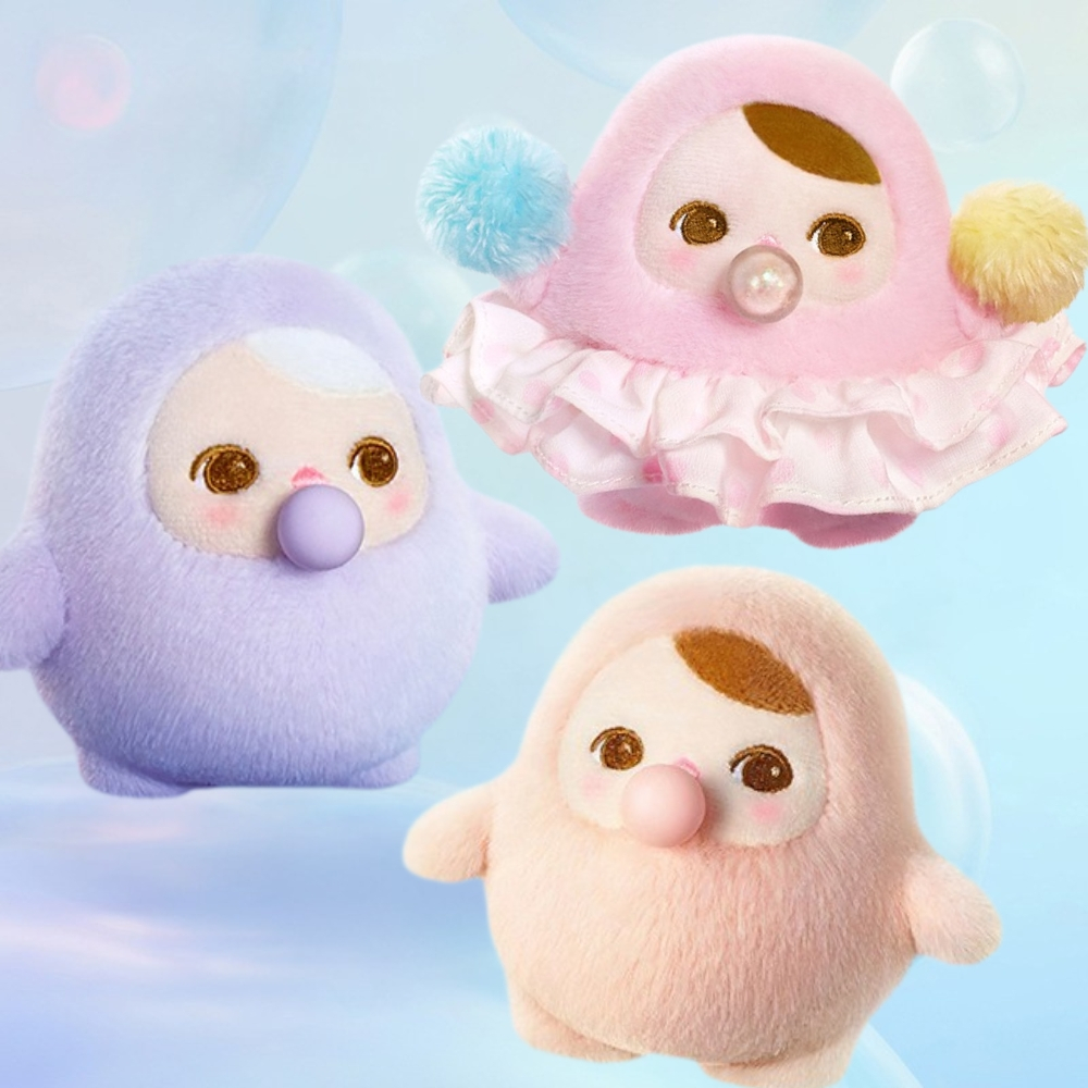 PUCKY Beanie Bubble Up Series กล่องตาบอด PUCKY Beanie Bubble Up Series-Plush จี้ Mystery กล่องอุปกรณ