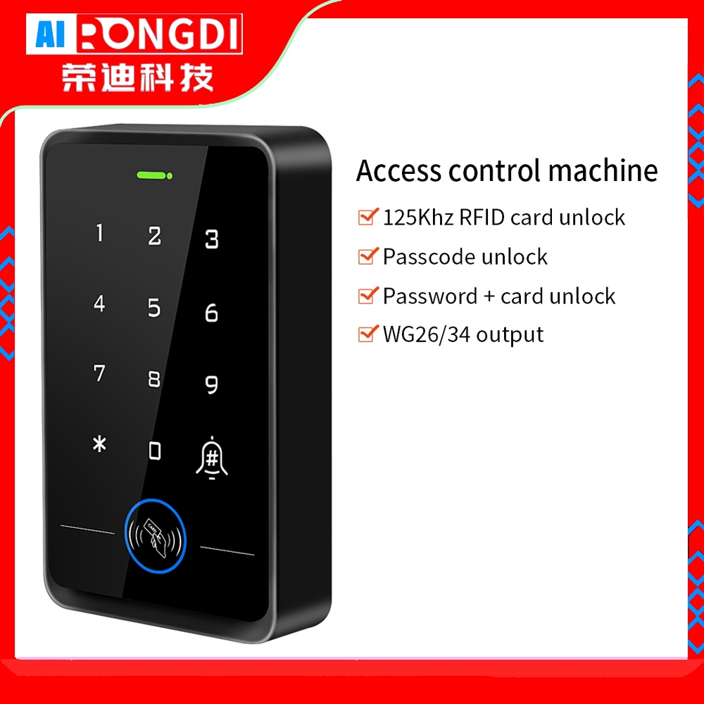 RFID 125Khz Access Keypad Backlight หน้าจอสัมผัสแผง Standalone Access Control คีย์บอร์ด WG 26/34
