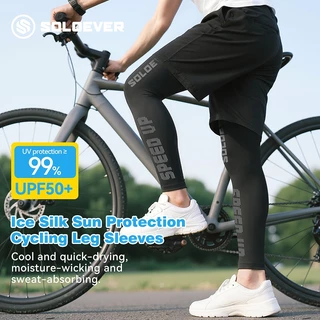 【TH Delivery】SOLOEVER ปลอกขาปั่นจักรยานผ้าไหมน้ําแข็ง บล็อก ยูวี 99% กันลื่นและแห้งเร็วสําหรับกีฬากลางแจ้ง