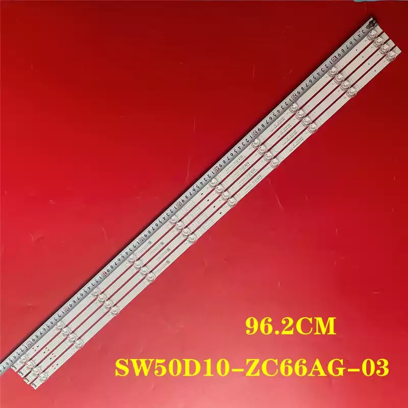 4 ชิ้น/เซ็ต led backlight strip สําหรับ Skyworth 50G51 light bar 5800-W0000-MP00 VER1.0 5800-W50G3A-