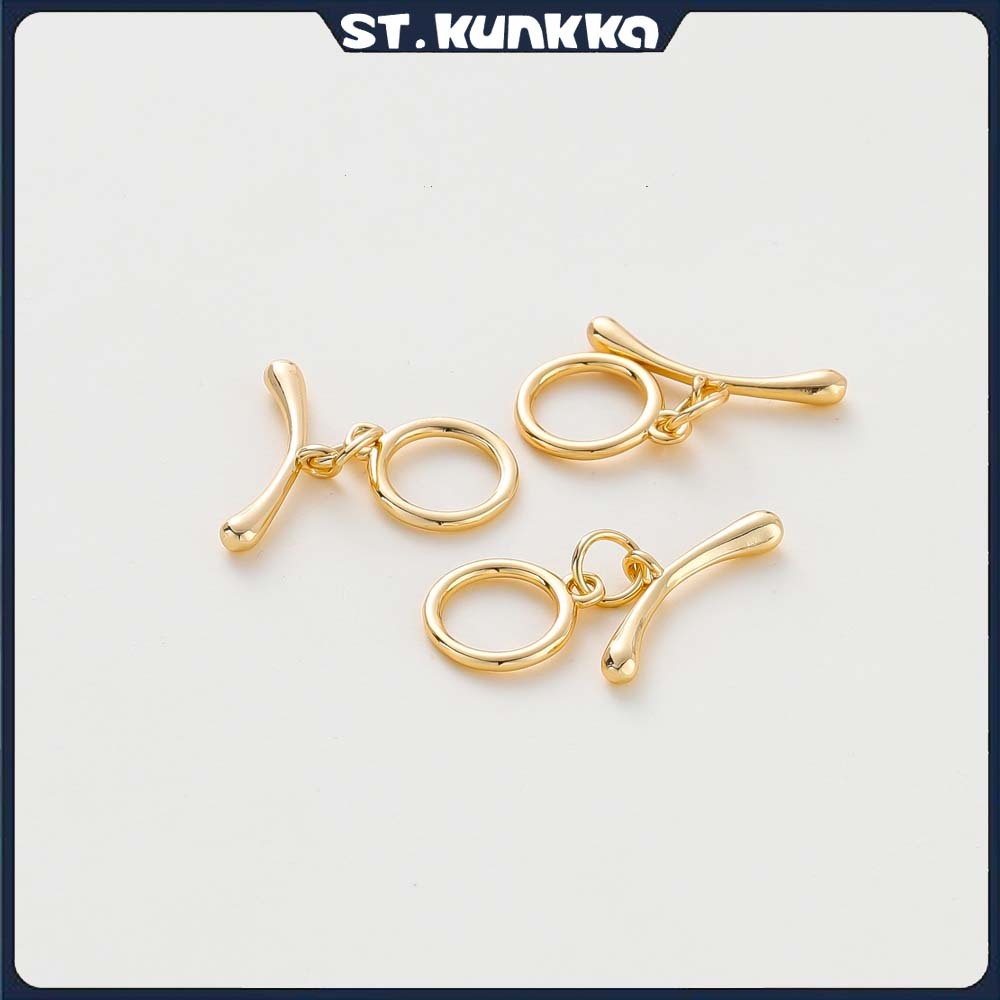 St.Kunkka 4 ชิ้น ก้านโค้ง OT หัวเข็มขัด สำหรับสร้อยข้อมือและสร้อยคอมีความยืดหยุ่น