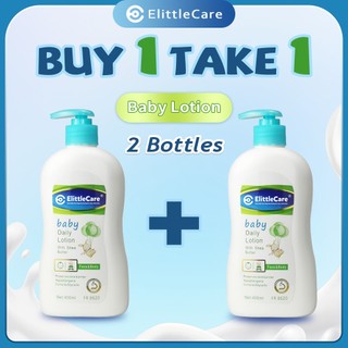 [ElittleCare][Buy1Take1]Baby Lotion 400ml ( Gentle,Hydrating and Moisturizing with Shea Butter for Newborn Baby Face&Body) Baby Newborn Infant Toddler Girls Boys