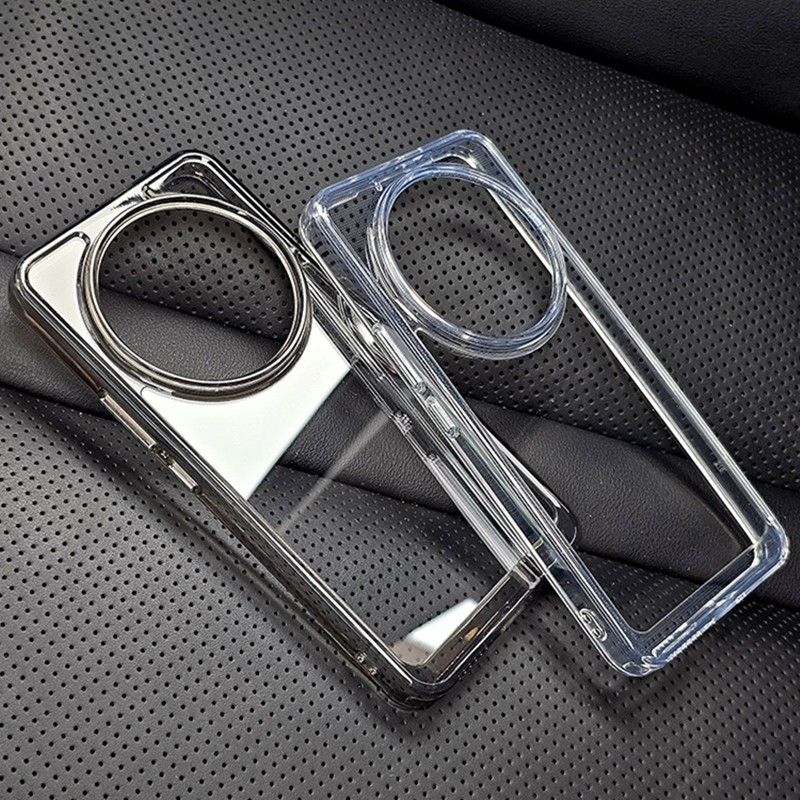โปร่งใส TPU เกราะกันกระแทกสําหรับ Xiaomi 15 Ultra 13 14 14T 15 Pro Luxury HD อะคริลิคฝาครอบป้องกันไม่มีสีเหลือง